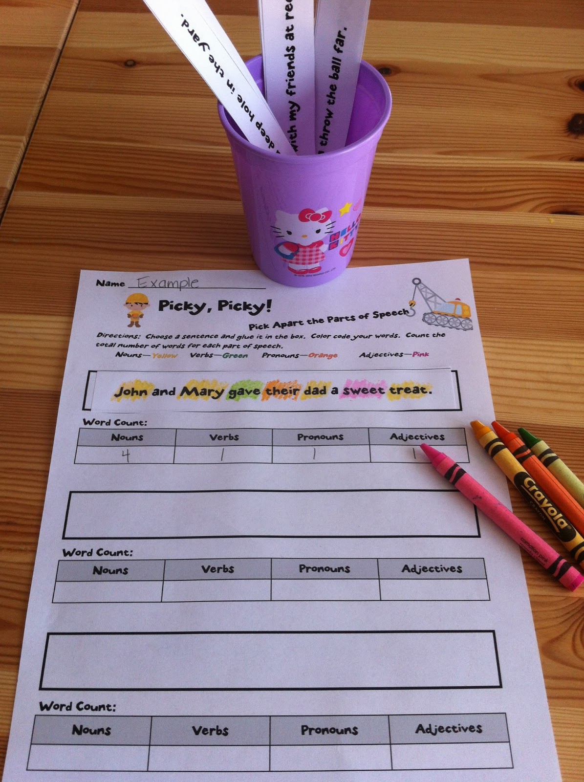 PlugnPlan Pick Apart those Parts of Speech