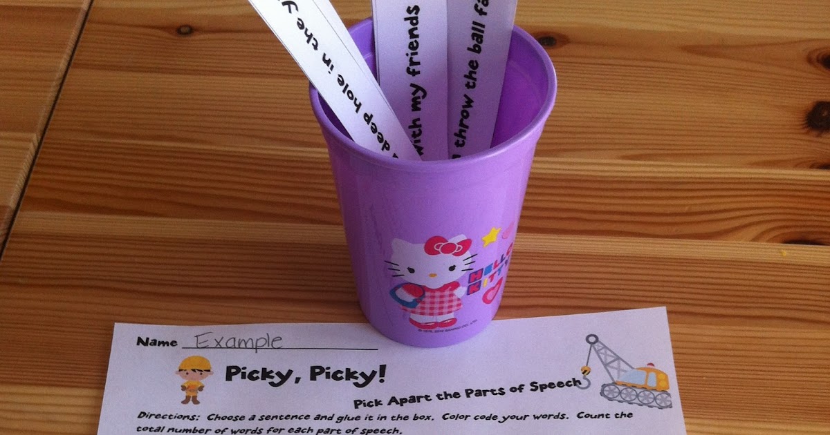 PlugnPlan Pick Apart those Parts of Speech