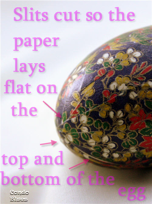 Condo Blues Washi Paper Easter Egg