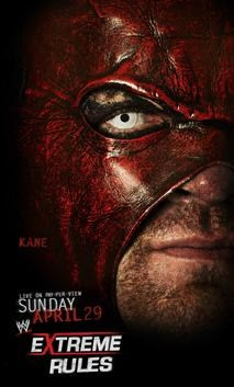 poster para el show de ppv de la wwe extreme rules 2012 kane