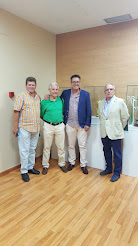 Con Sebastián y Pedro Valencia del Comité de Entrenadores de Málaga