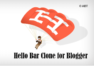 Hello Bar Clone Blogger