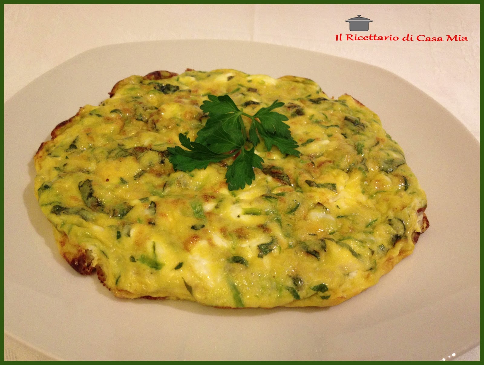 Il Ricettario di Casa Mia Frittata al Forno con Zucchine alle Erbe