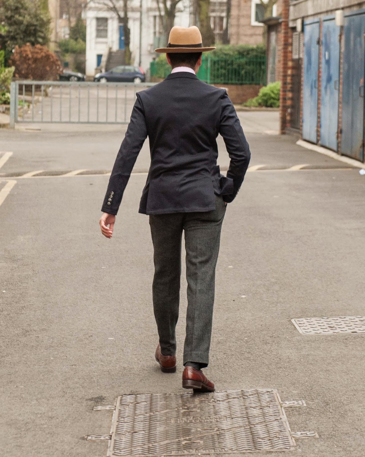 Comme Ca Ism Blazer, Herringbone Sydney Shirt, Benetton Sweater, Uniqlo Pants, Crockett & Jones Shoes, Orient Star Watch, C4LA Hat