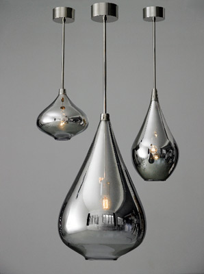 light pendants that look like raindrops themodernsybarite