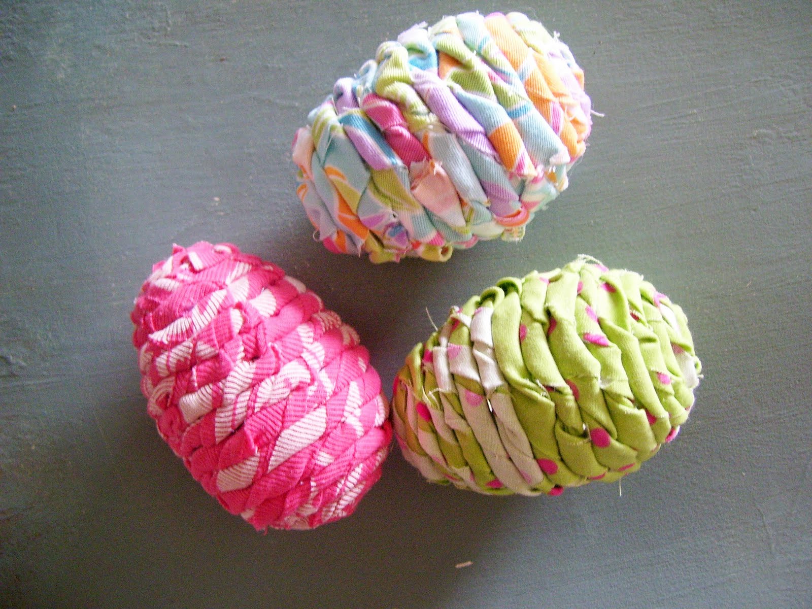 A Lil Bird told me... One Dollar Wednesday...fabric covered Easter eggs
