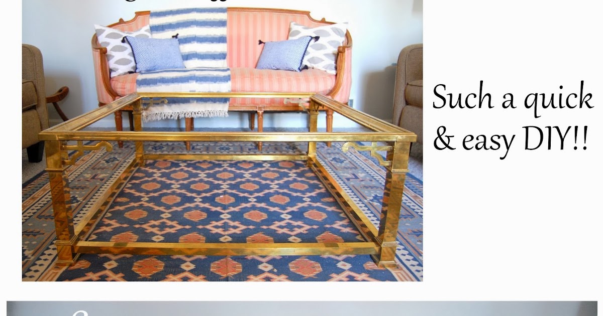 Practically Polished Glass Coffee Table DIY