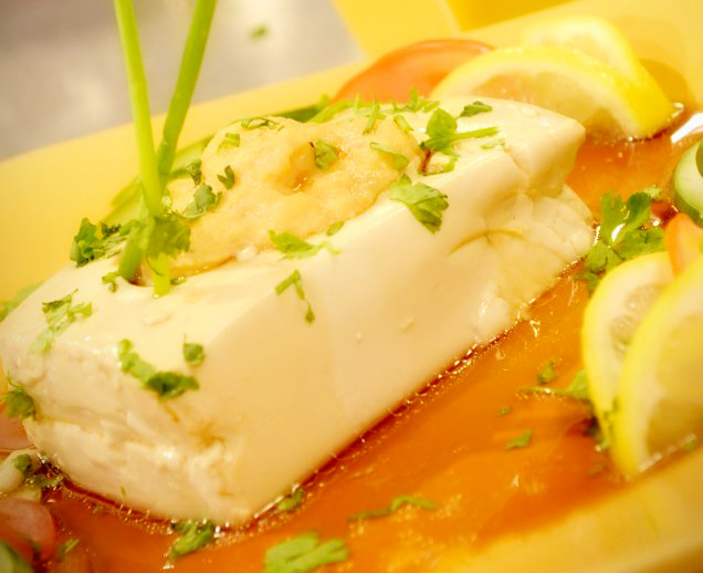 Magic Steamed Tofu with Shrimp Mousse