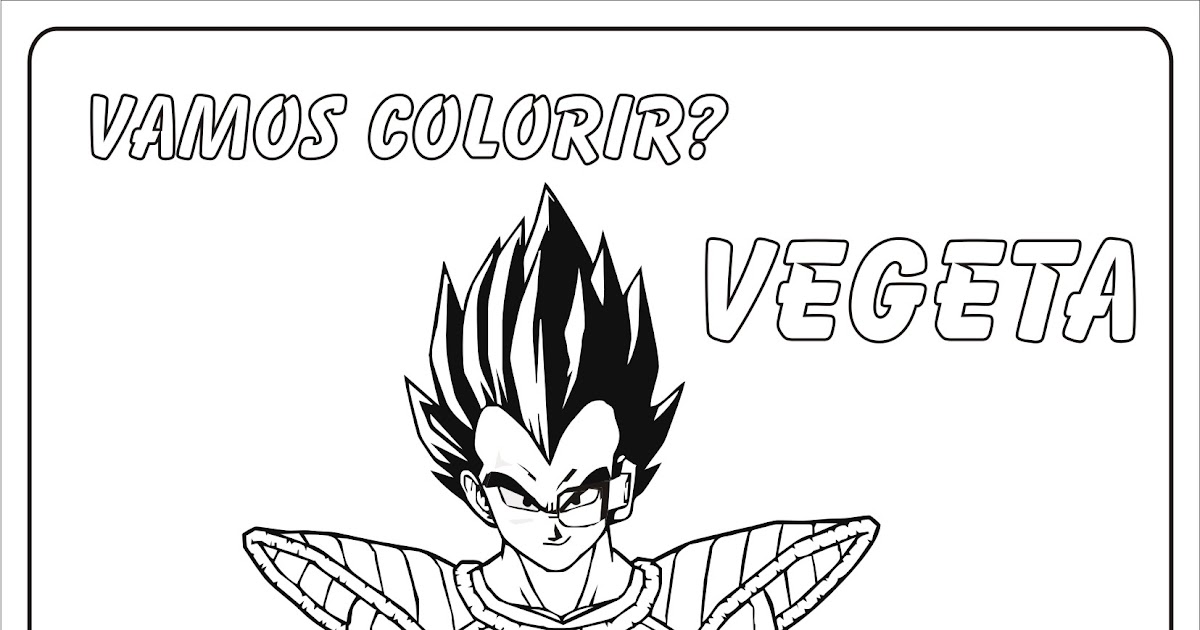 Vegeta Dragon Ball Z Colorir