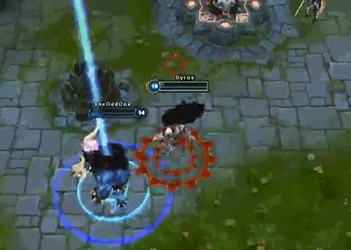 Ah não, a Caitlyn me ultou D: vlad caitlyn alistar gif lol