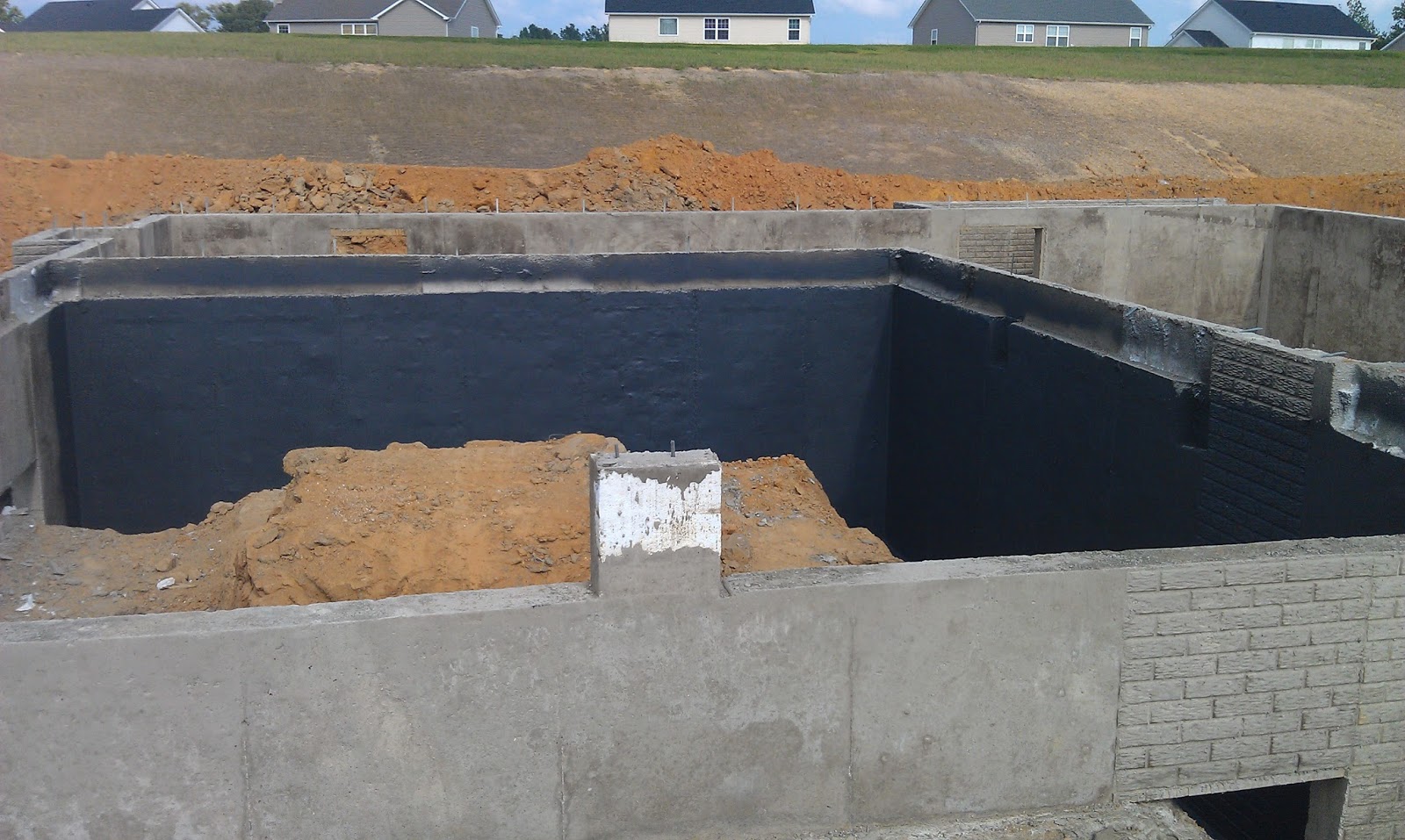 BentleyBlonde Building Our First House Waterproofing, Backfill