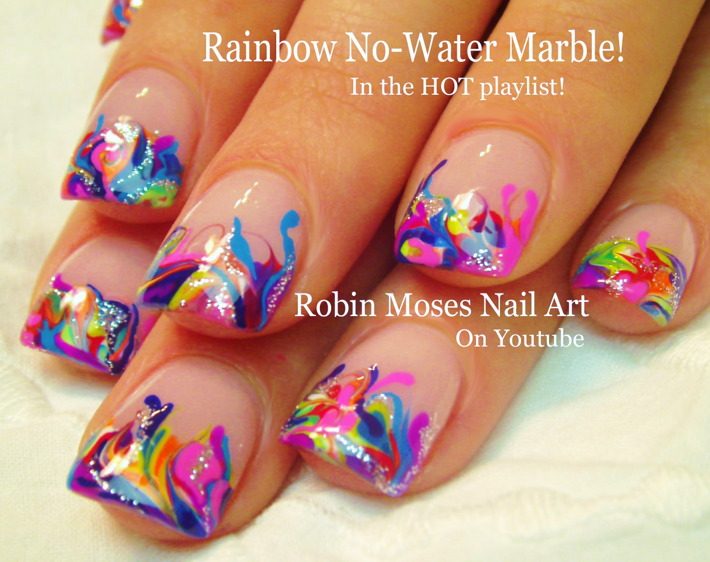 Easy No Water Marble Nail Design - wide 4
