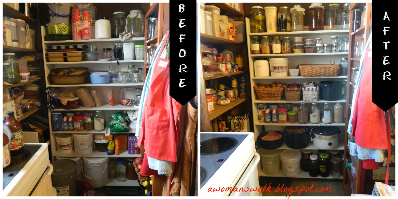 Rashel's Run My Makeshift Pantry