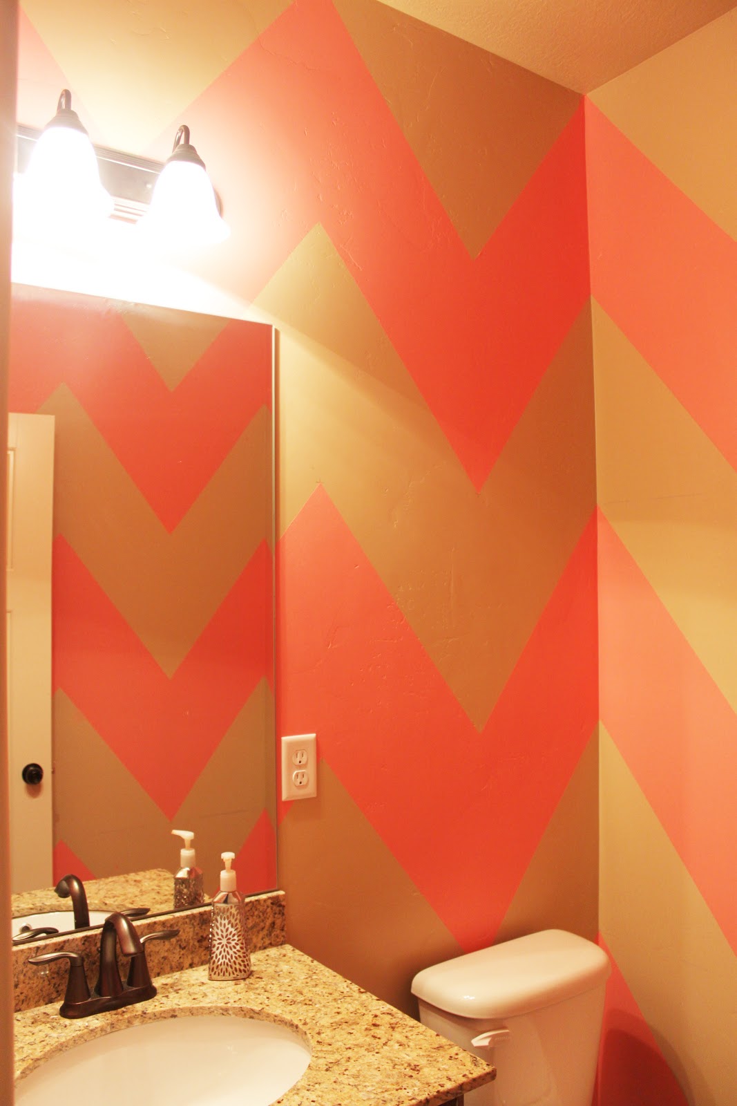 {DIY Chevron Bathroom/Wall} Dani Marie Blog