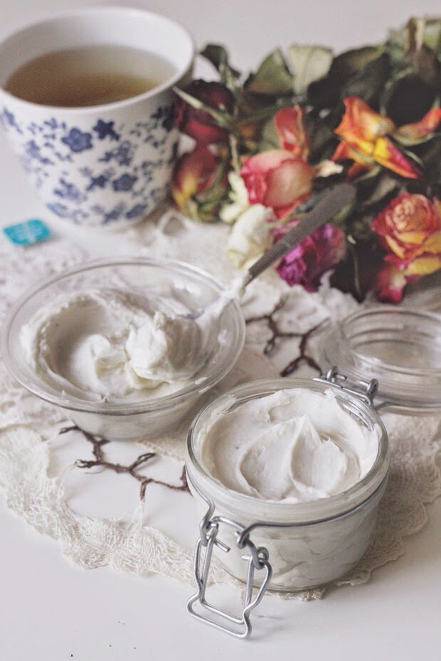 green tea rose body butter (vegan, easy 3 ingredients ). iloveyoumydear