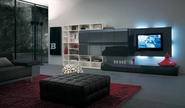 Salas modernas con muebles de Tv - Colores en Casa