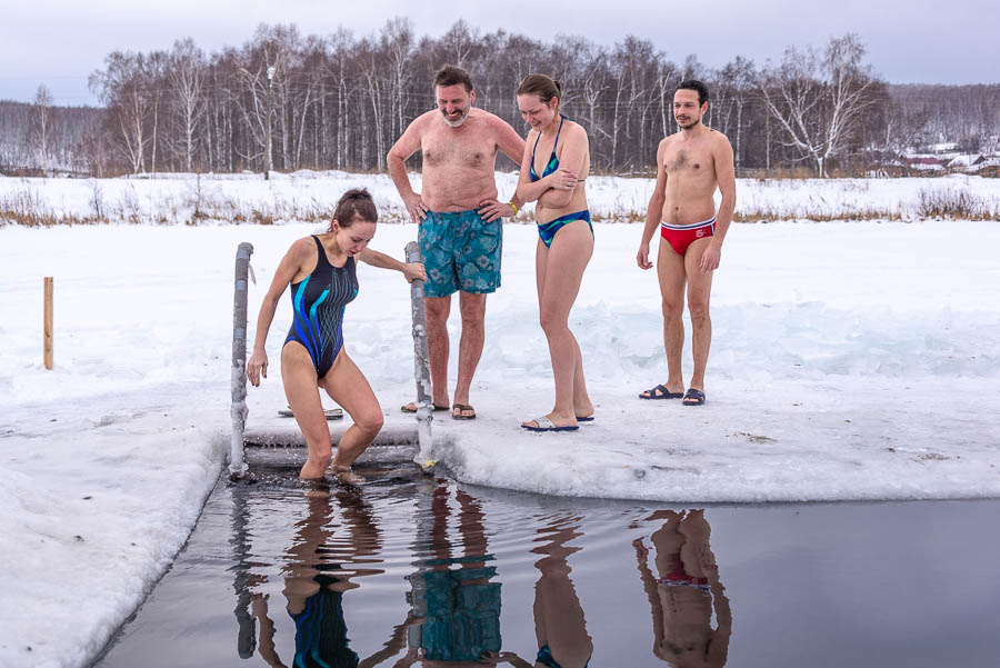 Опять к моржам. На велосипедах.