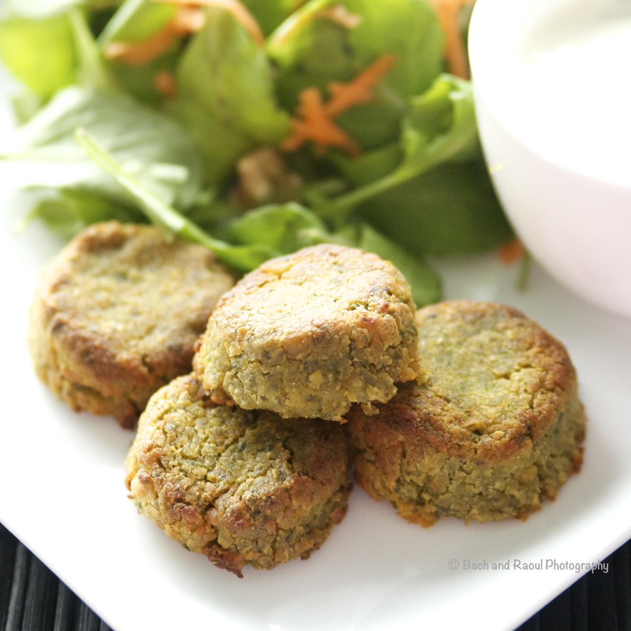 Baked Falafel with Garlic Mint Yogurt Sauce Taste Chronicles