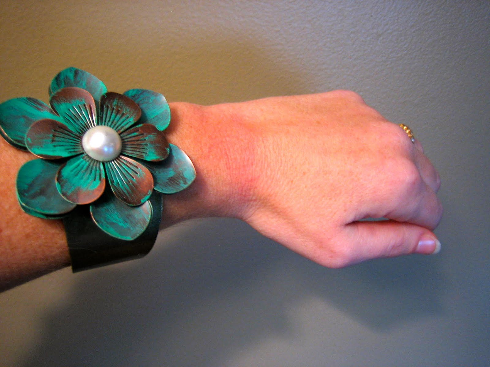 A blog about art, adventure, and life! Easy Peasy Flower Cuff Bracelet