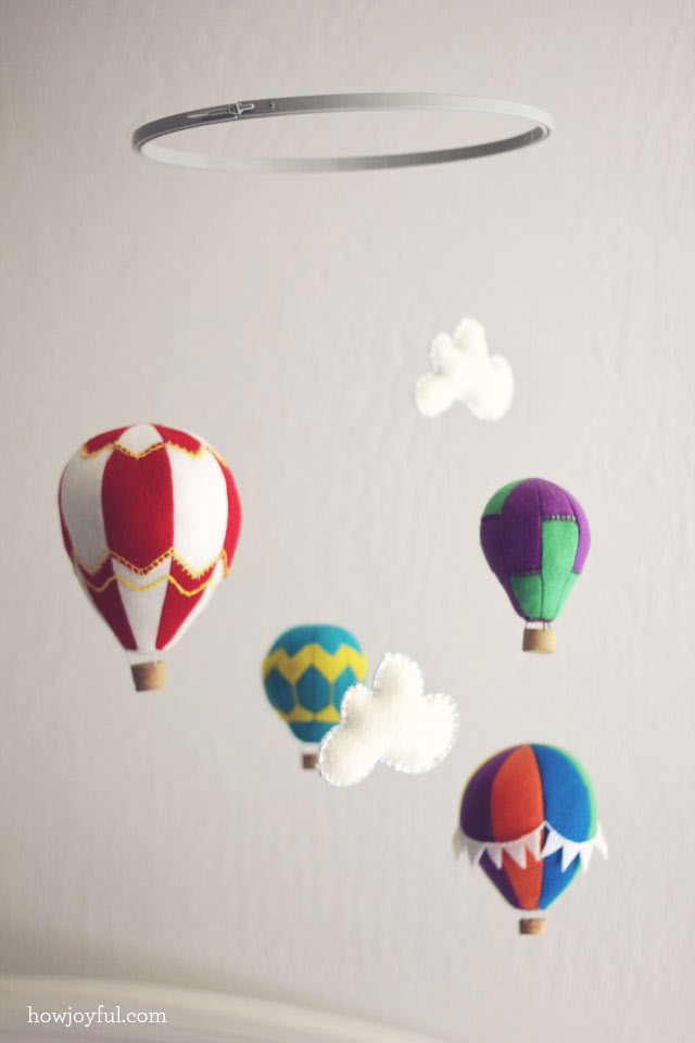 Felt Hot Air Balloon DIY from How Joyful Sweet Tidings