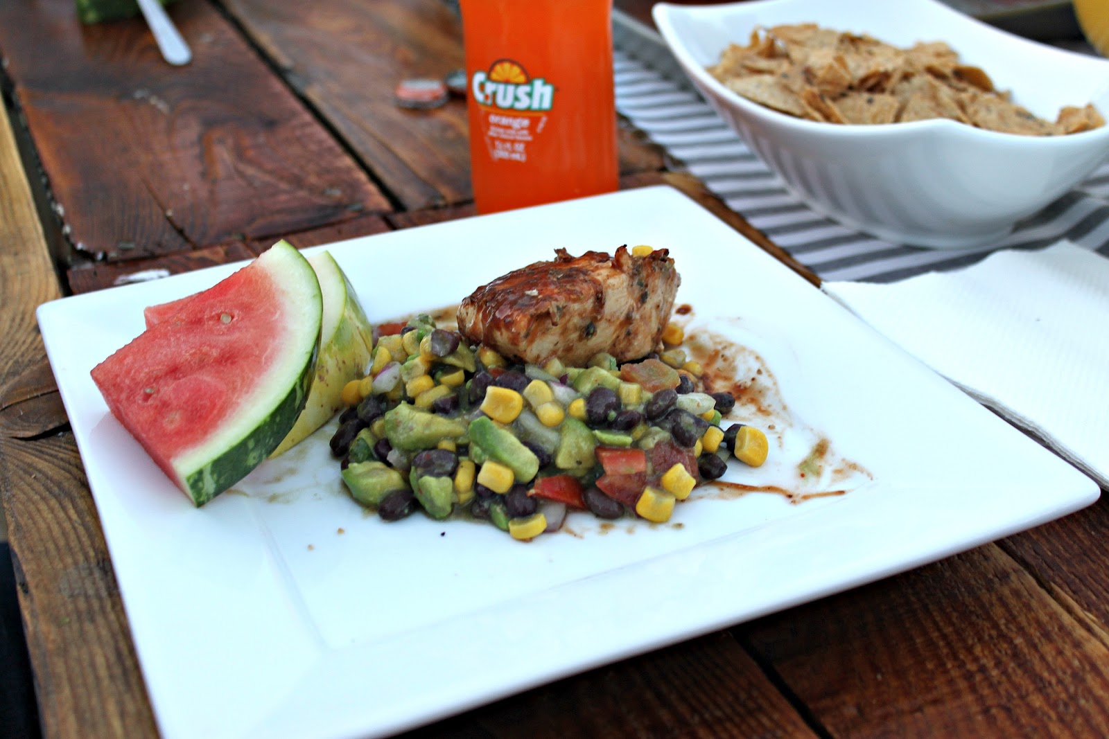 Look What Jeff Did What Jeff Made for Dinner BBQ Chicken & Avocado