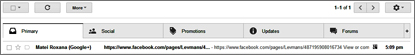 five tabs of Gmail