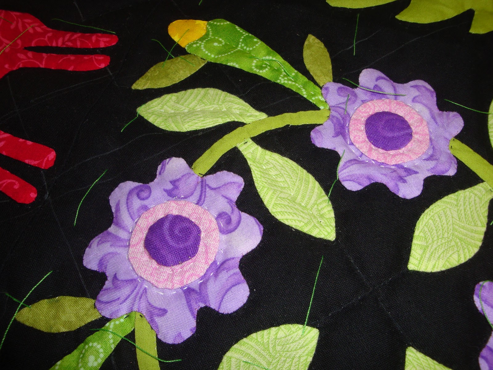 FABRIC THERAPY "Invisible" hand quilting...