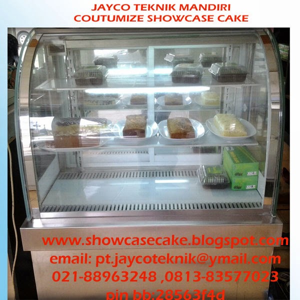 SHOWCASE CAKE KACA LENGKUNG DINGIN/CHILLER DISPALY CAKE