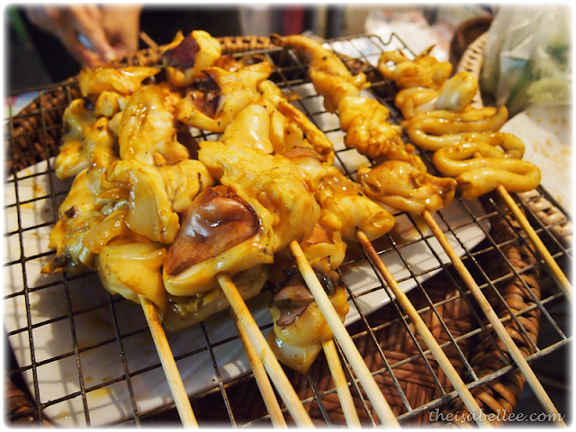 BBQ Squid at Thong Lor night market