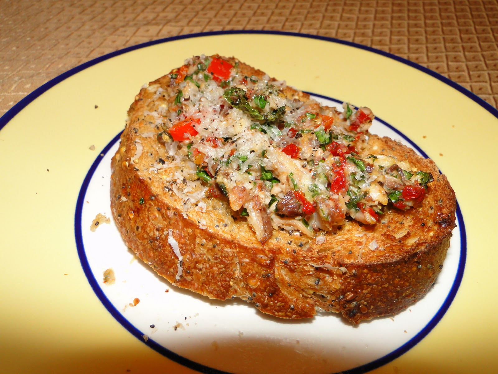 Emily's Recipe Blog Sardine bruschetta