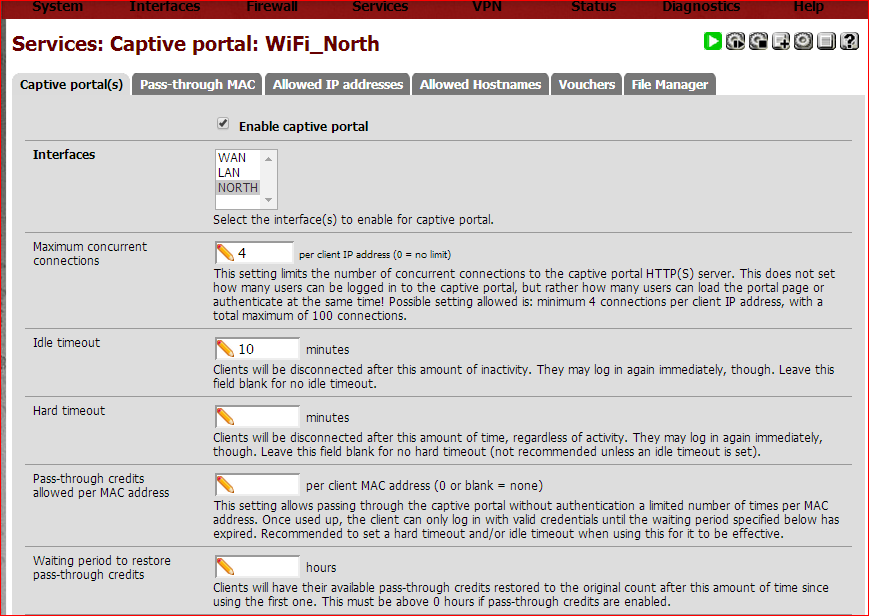 Notes of Mg Yin Nge Tay How to configure pfSense Captive Portal with