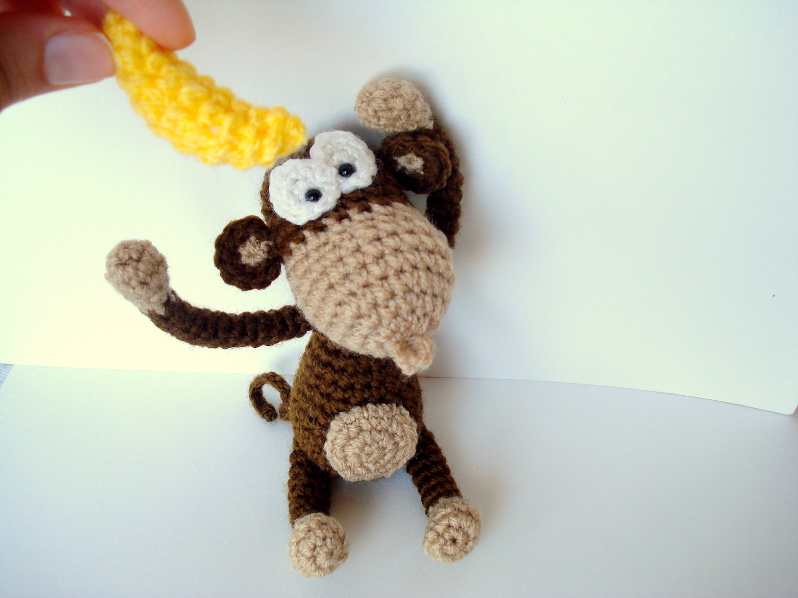 ... : Amigurumi Monkey Pattern, Crocheted Monkey Pattern with Banana