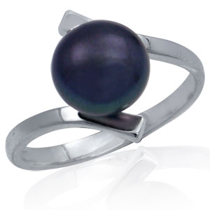 Black Pearl sterling silver ring for $29.00