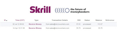 MicroWorkers payments withdraw to Skrill