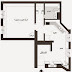 نموذج تخطيط وديكور وحدة سكنية صغيرة المساحة بالمخطط والصور