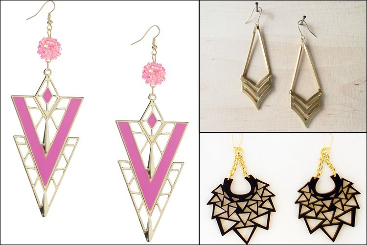 Fashionable And Funky Geometric Jewelry, 16 to 20 square wooden shapes which you can buy from a craft store or cut it out on your own to your choice Acrylic paints, Electric drill, Jump rings, Chain, Jewelry clasp and Pliers.One word that takes us back to school is geometry. Remember the circle, square, rectangular, diagonal, triangular drawings we all had to make and mug up to get good marks in the mathematics exam. Fashionable And Funky Geometric Jewelry, It’s much the same in geometric jewelry too. With abstract influences and geometric inspirations, geometric jewellery designs are absolutely chic, trendy and with a mind of their own. All it needs is a bit of form and shape to turn an ordinary jewellery accessory into an artistic one., Fashionable And Funky Geometric Jewelry, The kind of options available in geometric jewelry is far too many. There are triangles, circles and guess what, there is three-dimensional geometric jewellery available too. All of them roll up their sleeves in helping you portray a unique appearance with dramatic lines and bold patterns.Fashionable And Funky Geometric Jewelry. Is geometric jewellery the new thing to watch out in the fashion radar? Well, it has been around since 1970s. Today, you can spot it out in rings, necklaces, earrings and bracelets in diverse shapes such as square, circle, hexagon, sphere, rectangle, trapeze, triangle. In fact, triangles have been going hot for quite some time. All in all, geometric jewellery designs are fresh, nostalgic, versatile and will have you swooning over them.Geometric Necklace, Geometric Rings, Geometric Earring. Fashionable And Funky Geometric Jewelry, 16 to 20 square wooden shapes which you can buy from a craft store or cut it out on your own to your choice Acrylic paints, Electric drill, Jump rings, Chain, Jewelry clasp and Pliers.One word that takes us back to school is geometry. Remember the circle, square, rectangular, diagonal, triangular drawings we all had to make and mug up to get good marks in the mathematics exam. Fashionable And Funky Geometric Jewelry, It’s much the same in geometric jewelry too. With abstract influences and geometric inspirations, geometric jewellery designs are absolutely chic, trendy and with a mind of their own. All it needs is a bit of form and shape to turn an ordinary jewellery accessory into an artistic one., Fashionable And Funky Geometric Jewelry, The kind of options available in geometric jewelry is far too many. There are triangles, circles and guess what, there is three-dimensional geometric jewellery available too. All of them roll up their sleeves in helping you portray a unique appearance with dramatic lines and bold patterns.Fashionable And Funky Geometric Jewelry. Is geometric jewellery the new thing to watch out in the fashion radar? Well, it has been around since 1970s. Today, you can spot it out in rings, necklaces, earrings and bracelets in diverse shapes such as square, circle, hexagon, sphere, rectangle, trapeze, triangle. In fact, triangles have been going hot for quite some time. All in all, geometric jewellery designs are fresh, nostalgic, versatile and will have you swooning over them.Geometric Necklace, Geometric Rings, Geometric Earring.