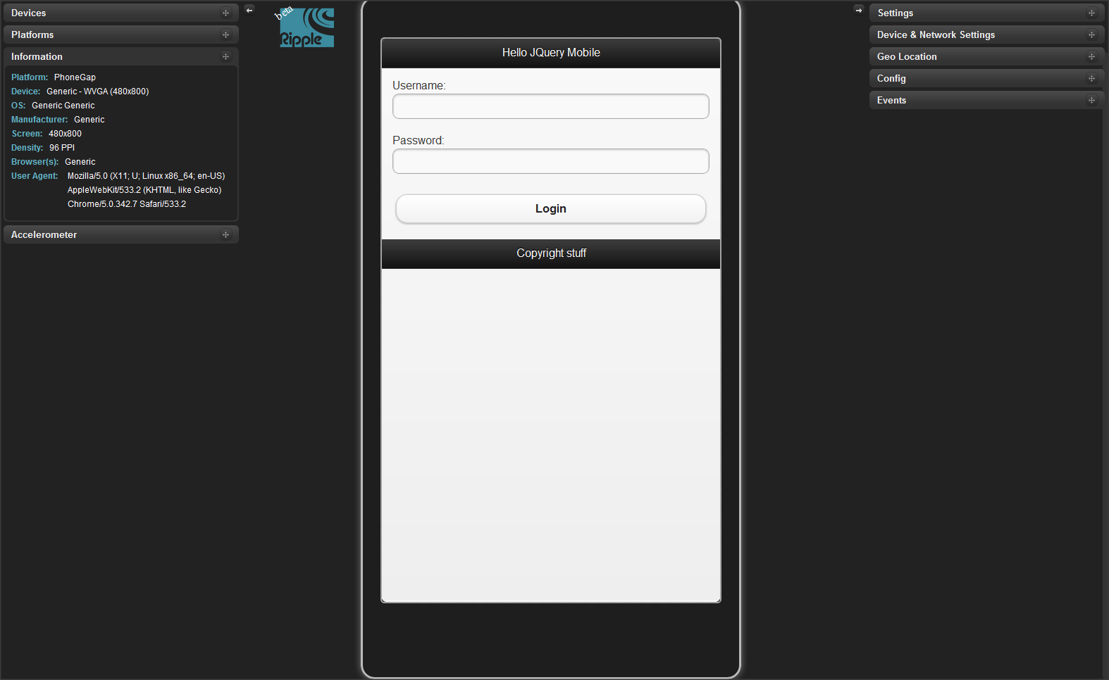 Using custom login page with Worklight and JQuery Mobile WeDoSphere