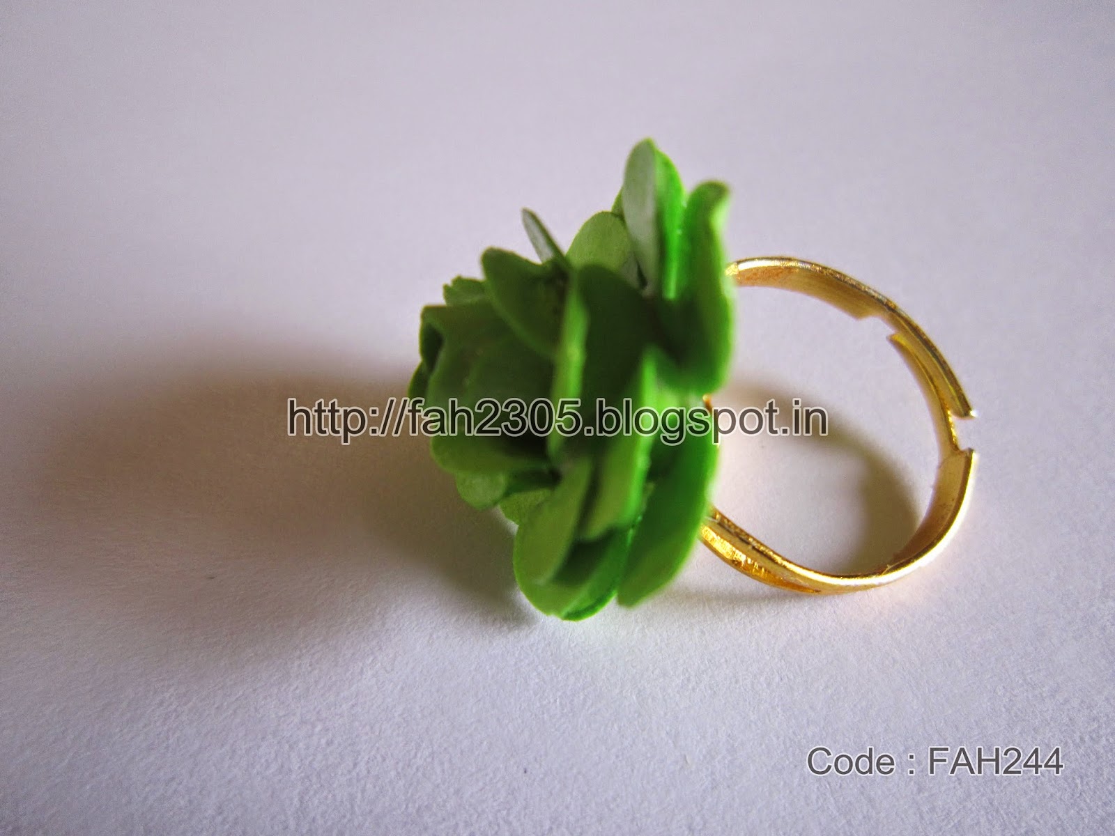 Fah Creations Paper Punch Flower Rings