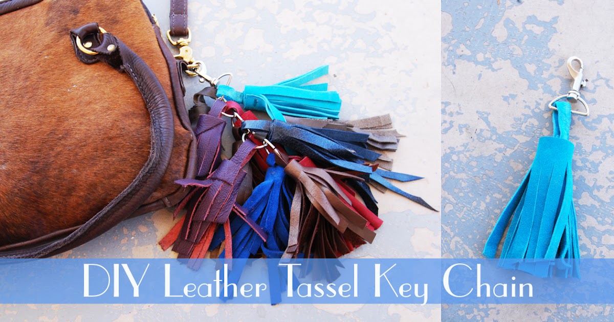 Jessamity DIY Leather tassel key chain
