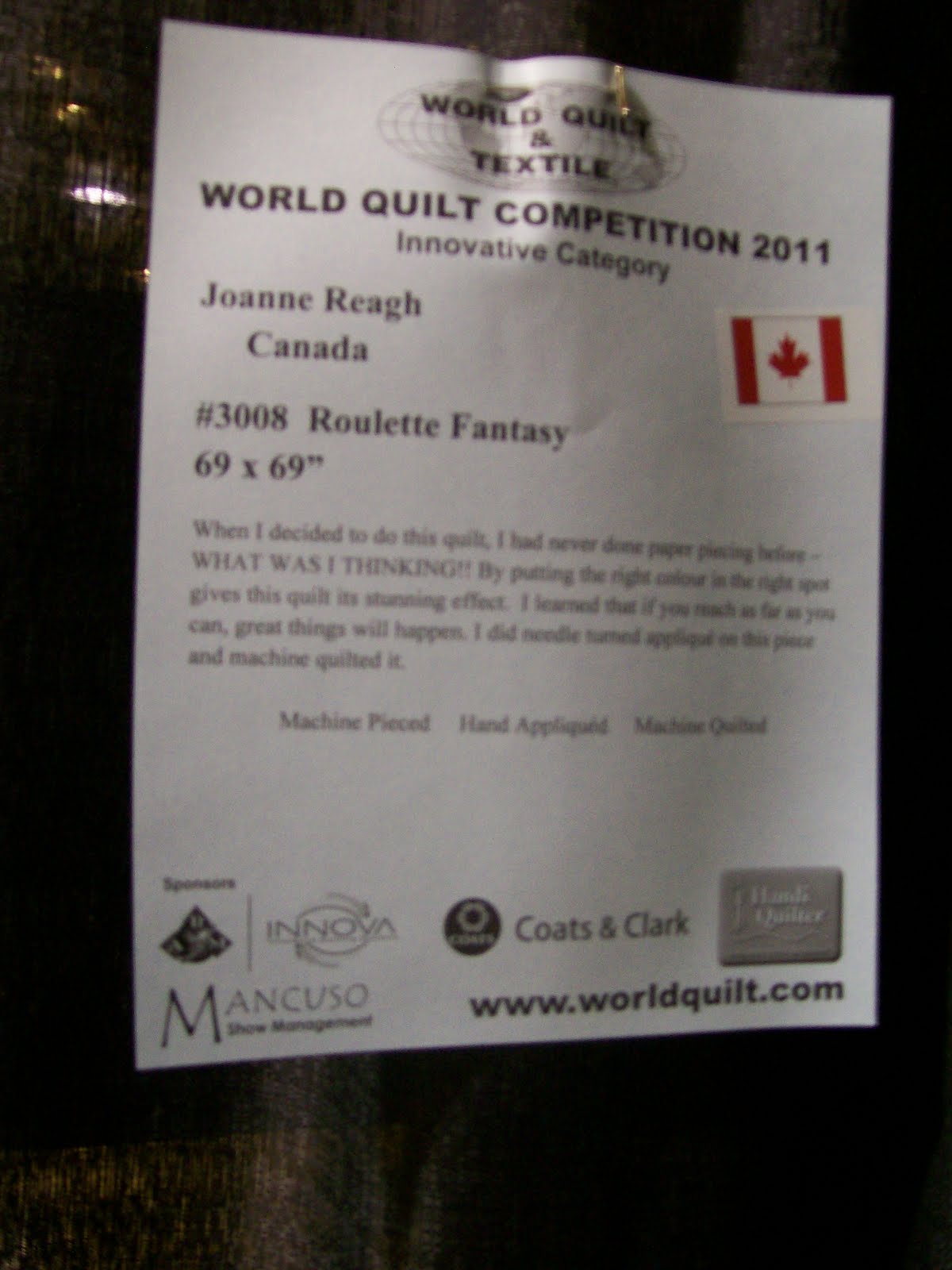 Color Me Quilty World Quilt Show New England IX (Part 2)