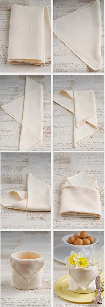 Cómo doblar servilletas: Diy