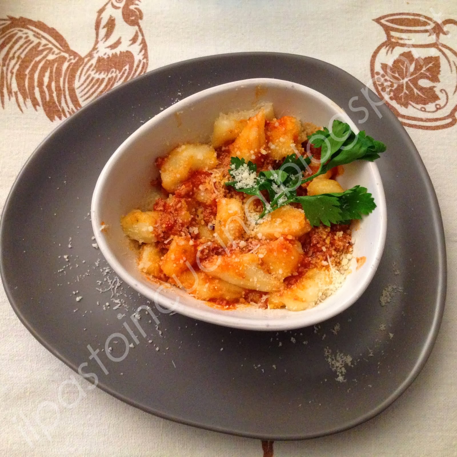 Gli gnocchi di patate al ragout