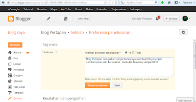 Cara Membuat Deskripsi Blog SEO Trik SEO Memasang Deskripsi