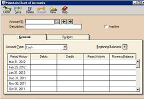 How To Create Chart Of Accounts In Peachtree