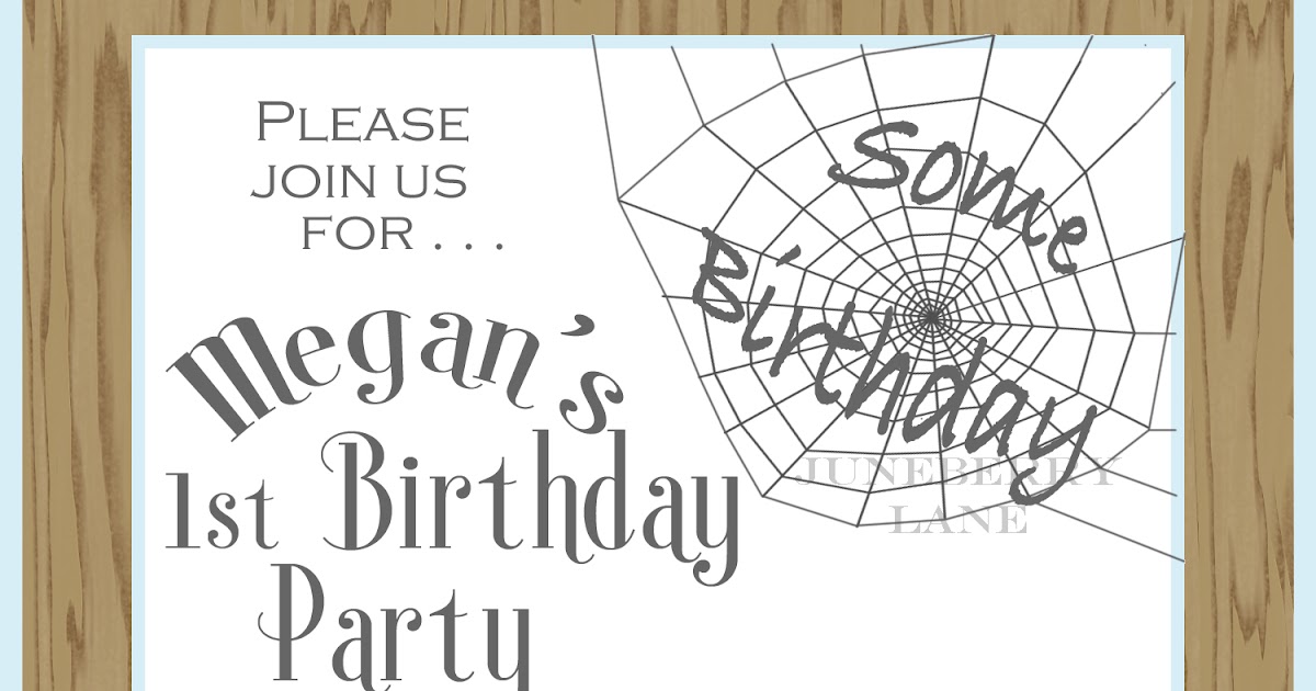 Juneberry Lane Our New Charlotte's  Birthday/Baby Shower