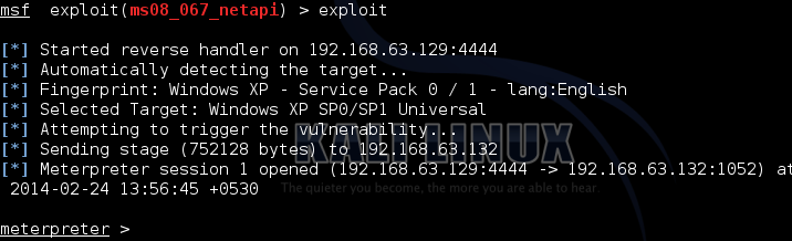 Exploiting the XP target Exploiting the XP target