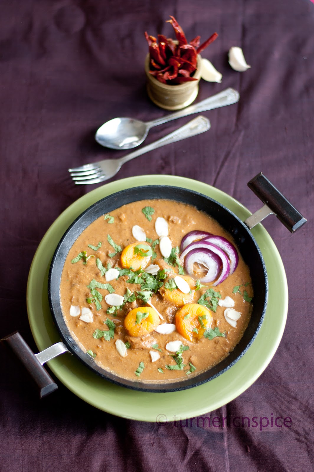 Turmeric n spice Apricot Curry and Cumin Rice