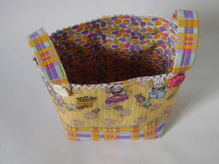 cesta de tecido páscoa