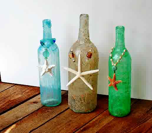 wine bottle recycle craft project