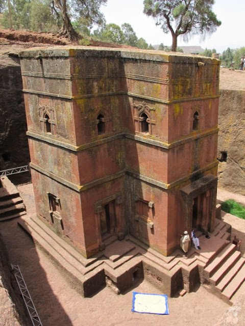 Iglesias talladas en la roca Lalibela, Etiopía